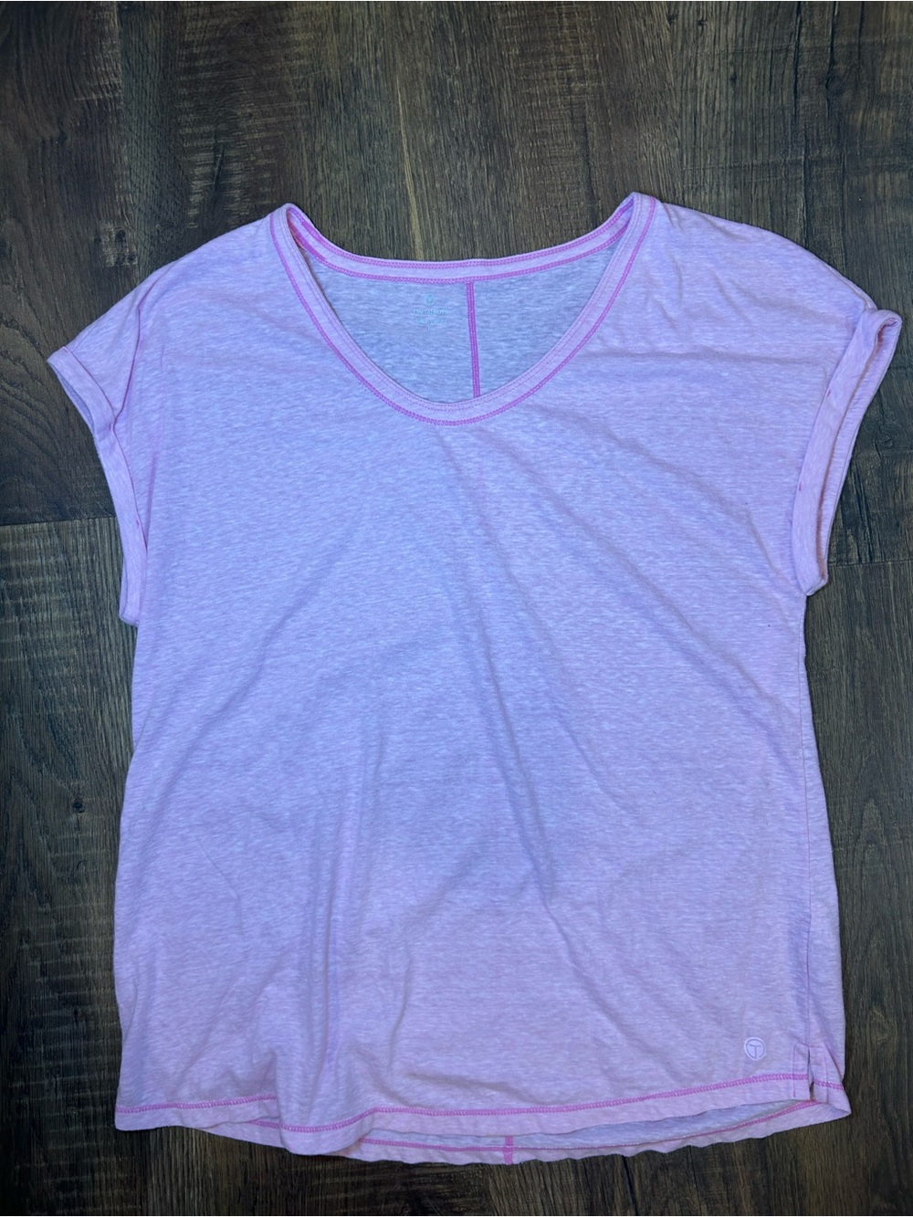 Talbots Light Pink Short Sleeve Scoop Neck Tee